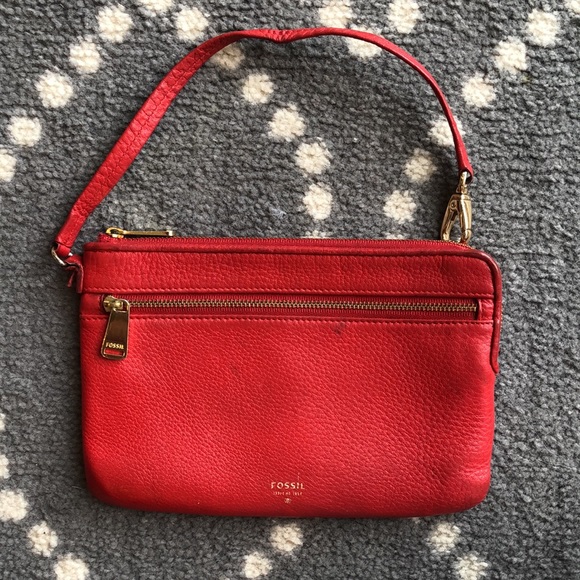 (Fossil) Cute RED Wristlet - Picture 3 of 4